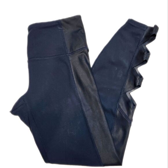 Athleta Cobra Tight cutout deep turquoise green leggings, size XS - Picture 1 of 9